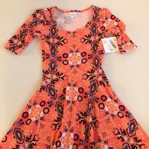 LuLaRoe Nicole Dress XS Vintage HTF Unicorn NWT
